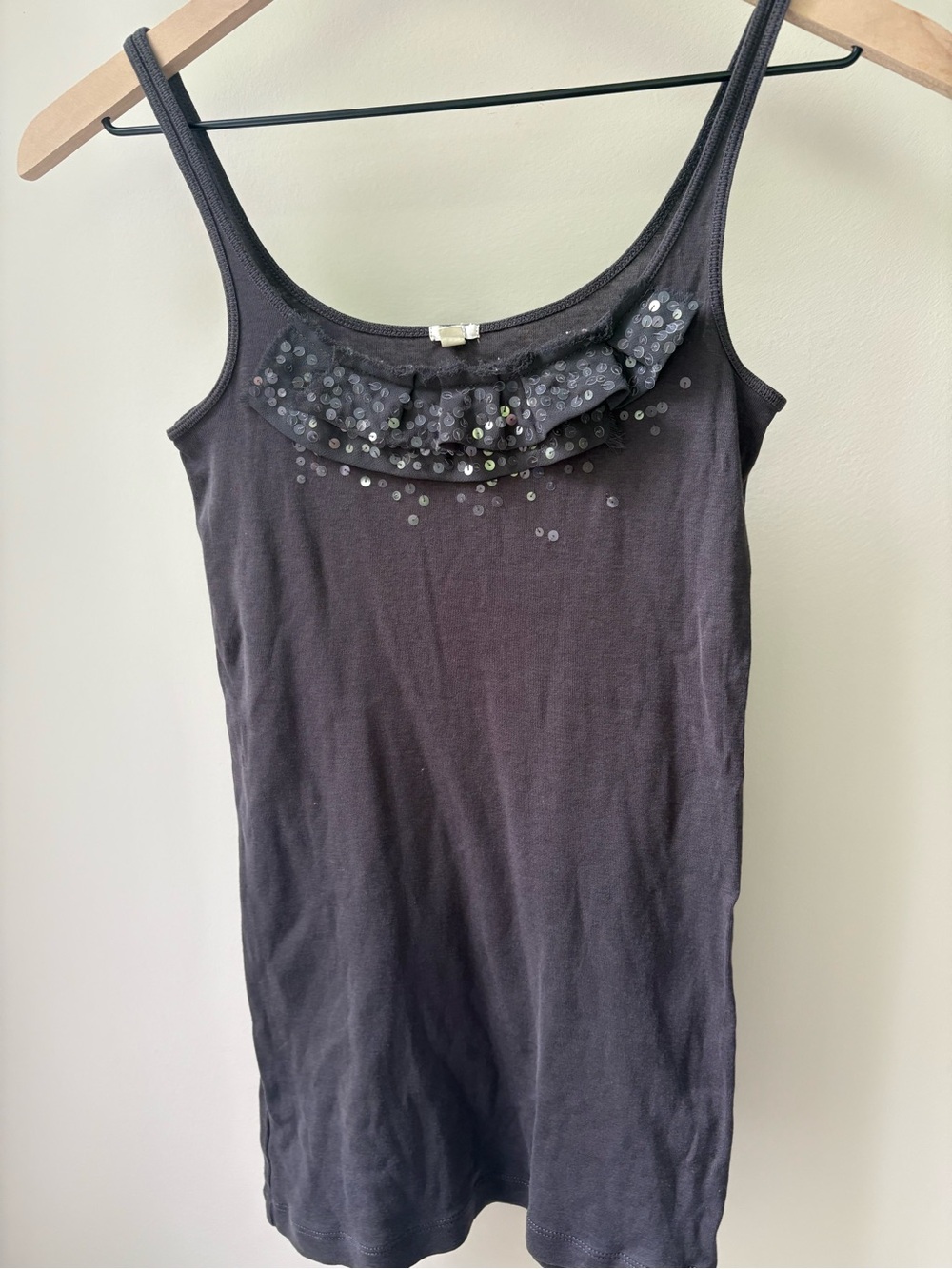 NWOT JCREW Graffit Sequin Scoop Neck Tank Top